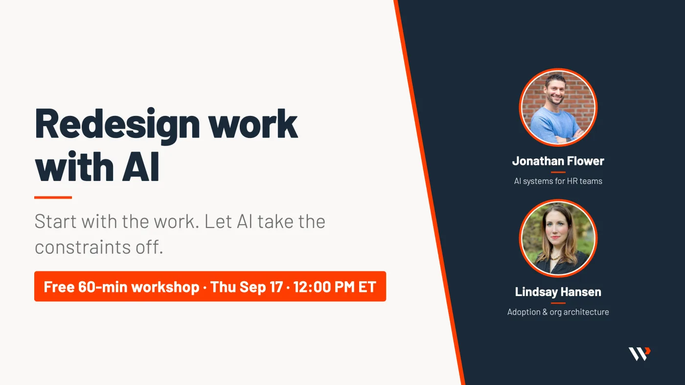 Redesign work with AI workshop cover