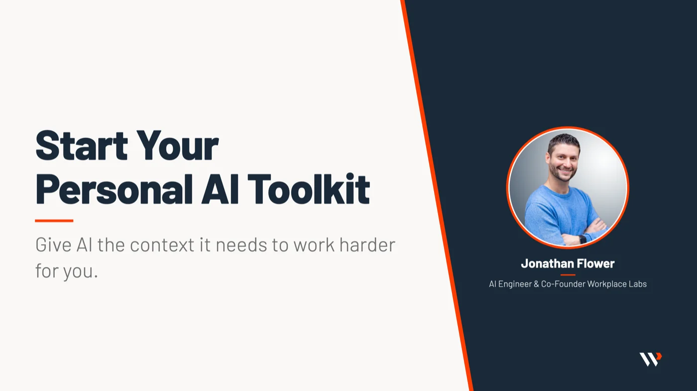 Start Your Personal AI Toolkit workshop cover